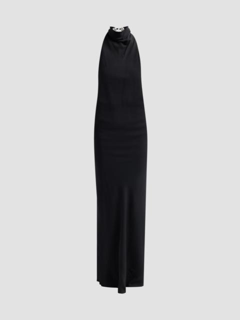 BRANDON MAXWELL Women's The Ophelia Sleeveless High-Neck Backless Gown - Black