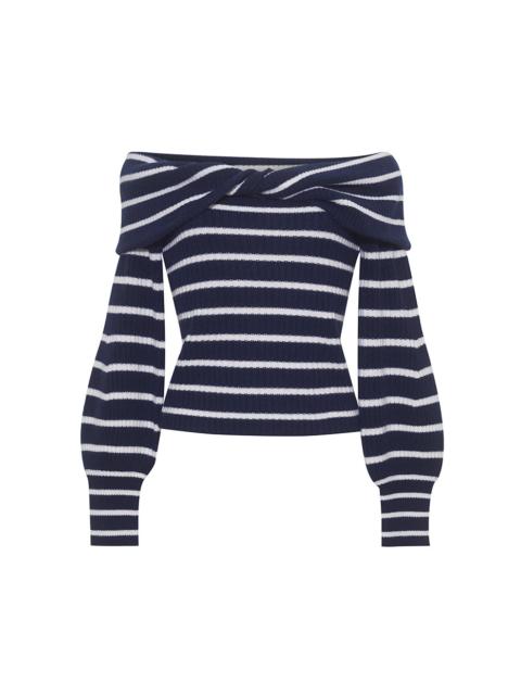 Cara Cara Salma Top
Effortlessly Chic: Off-the-Shoulder Cashmere Blend Sweater with a Twist