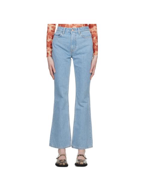 GANNI Blue Faded Jeans