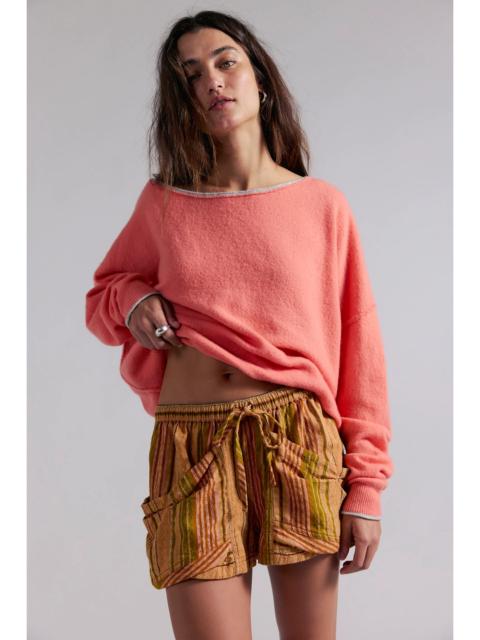 FREE PEOPLE Good Fortune Stripe Shorts
