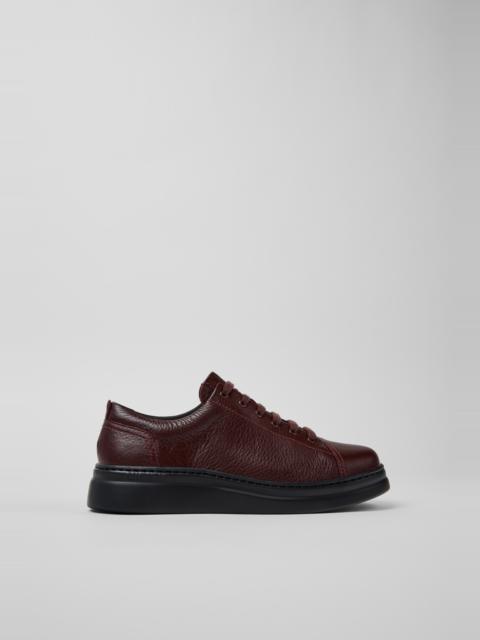 CAMPERLAB Burgundy Leather Sneakers for Women.