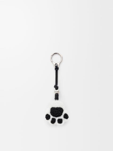 Loewe Paw charm in shearling and calfskin