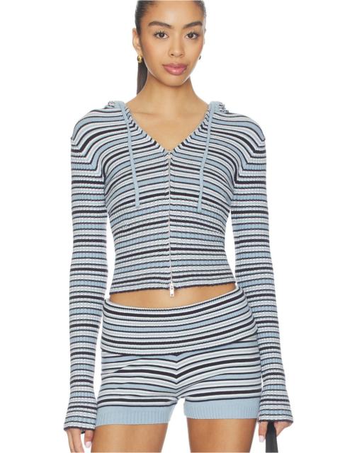 Frankies Bikinis Heritage Cloud Knit Hoodie