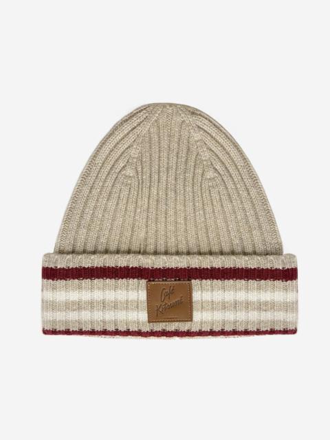 Maison Kitsuné WOOL STRIPED BEANIE