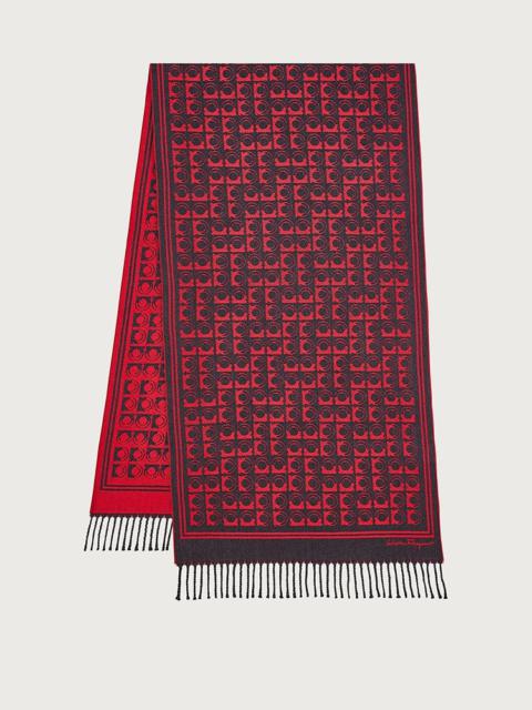 FERRAGAMO GANCINI JACQUARD SCARF