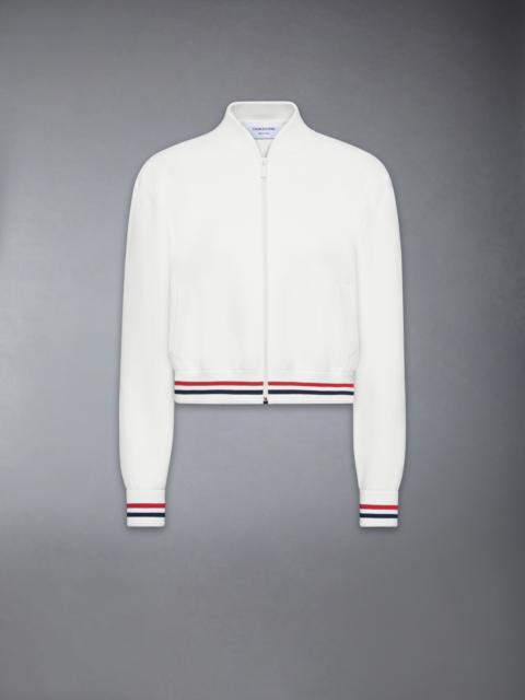 Thom Browne MILANO STITCH RWB STRIPE BOMBER JACKET