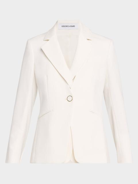 VERONICA BEARD Rossi Single-Button Crepe Dickey Jacket
