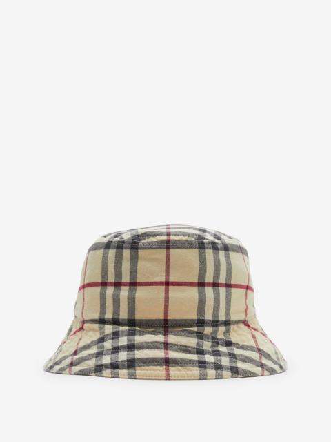 Burberry Check Cotton Bucket Hat