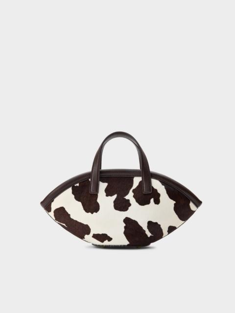 SIMONMILLER Haircalf Mini Mercado Tote In Cow Print