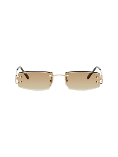 Cartier rectangle-frame sunglasses