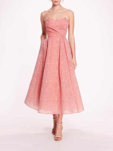 Marchesa CLOQUE SWEETHEART DRESS