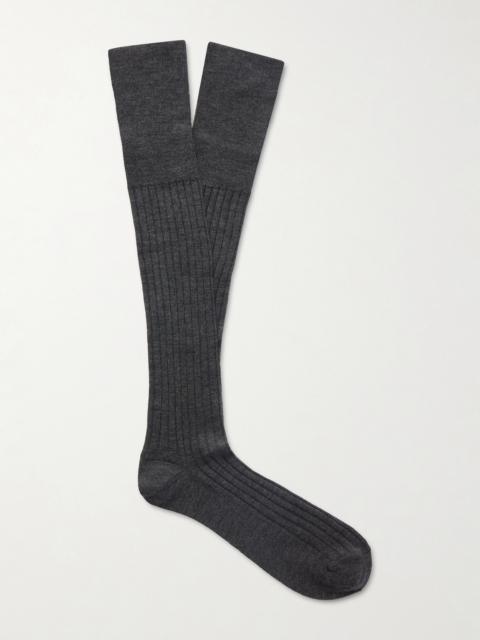 Brunello Cucinelli Ribbed Wool and Cashmere-Blend Socks
