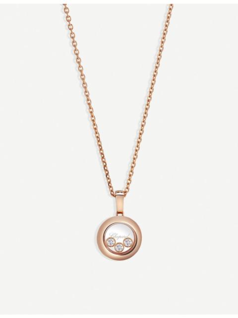 Chopard Happy Diamonds Icons 18ct rose-gold and diamond pendant