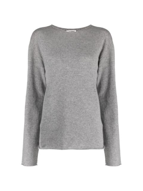 mélange-effect cashmere jumper