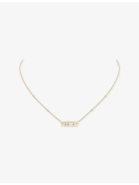 MESSIKA Move Classique Baby Move 18ct Gold And 0.14ct Diamond Necklace
