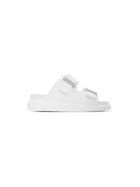 Alexander McQueen White Hybrid Slide Sandals