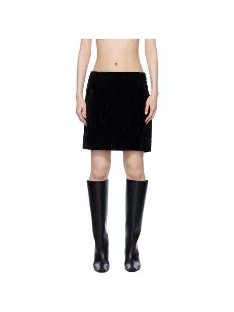 Holzweiler Black Cygnet Velvet Miniskirt