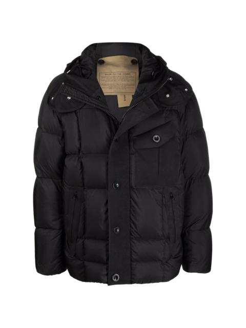 Ten C hooded padded jacket