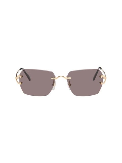 Cartier Gold Classic C Motif Sunglasses
