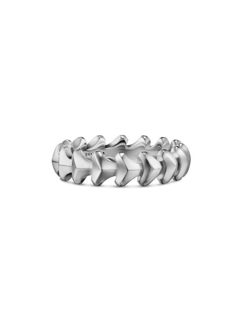DAVID YURMAN Men's Armory Band Ring in Sterling Silver, 6.2MM - Silver