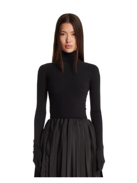 Black High-Neck Top