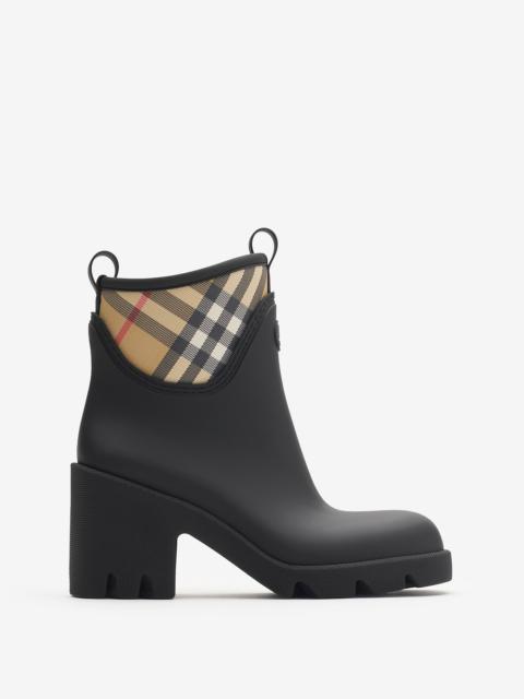 Burberry Rubber Marsh Stamp Heeled Low Boots​