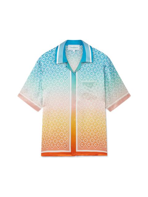 CASABLANCA Gradient Monogram Silk Shirt