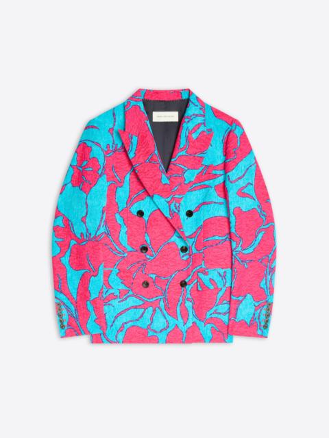 Dries Van Noten DOUBLE BREASTED JACQUARD BLAZER