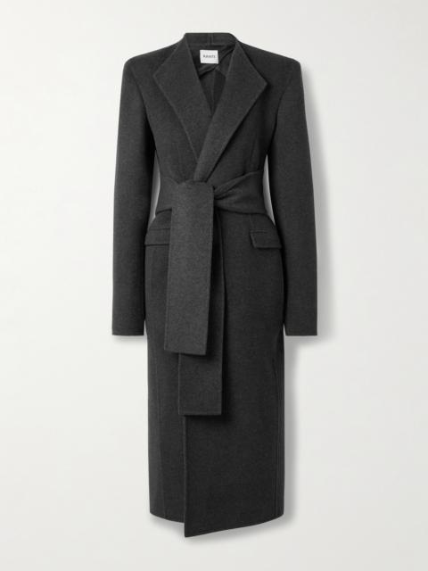 KHAITE Jelson Belted Wool-felt Coat