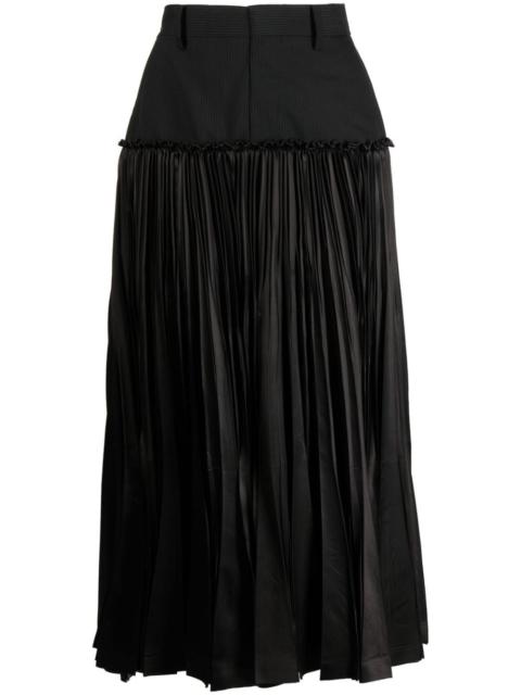 Junya Watanabe panelled pleated skirt