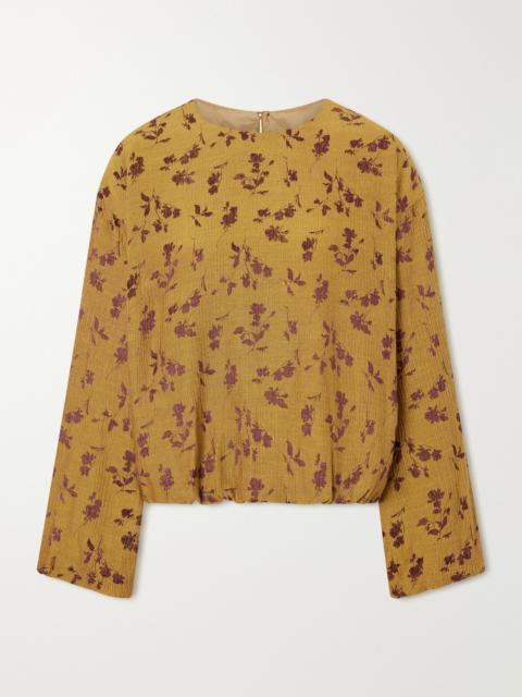 Dries Van Noten Floral-jacquard Cloqué Blouse