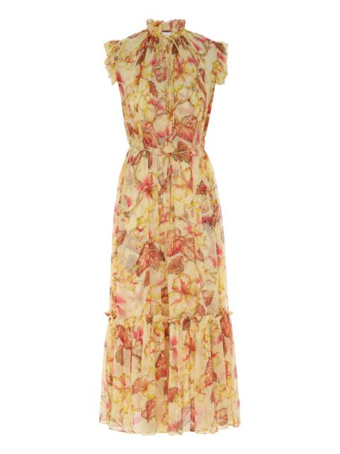 Zimmermann MATCHMAKER FLUTTER MIDI DRESS