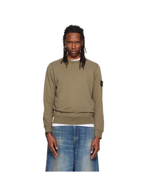 Stone Island Khaki 6100060 Organic Cotton Sweatshirt