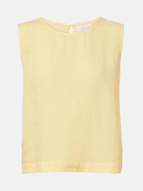 velvet Maxine linen top