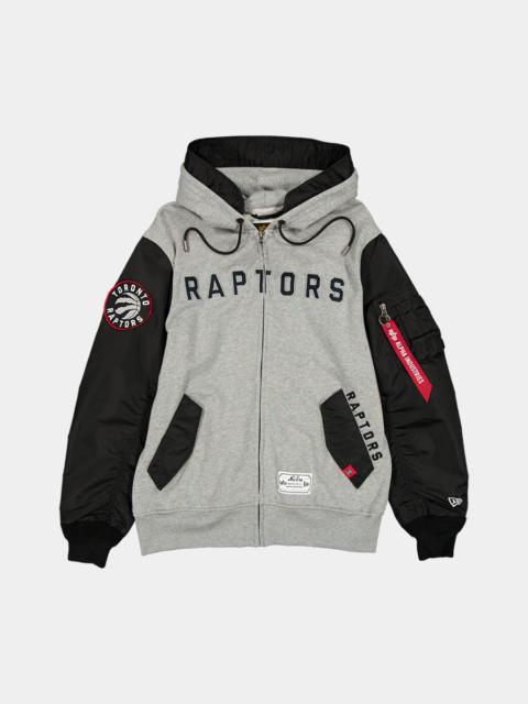 ALPHA INDUSTRIES TORONTO RAPTORS X ALPHA X NEW ERA MA-1 ZIP UP HOODIE