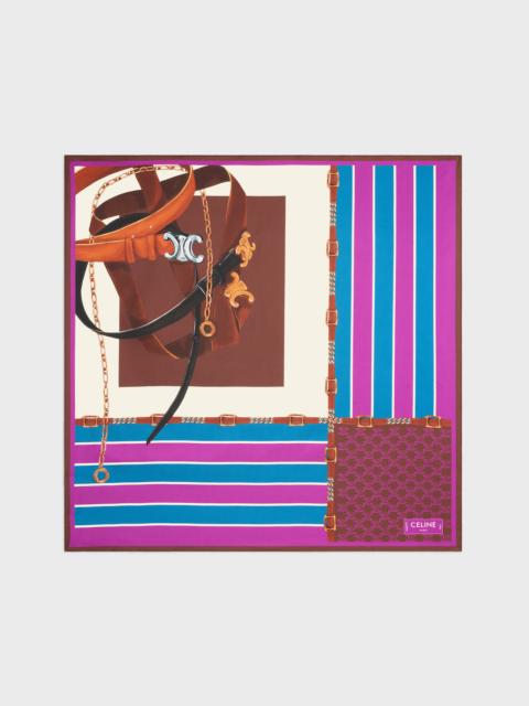 CELINE square IN silk twill