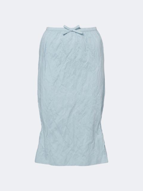 SHUSHU/TONG Bow-detail cotton-blend midi skirt