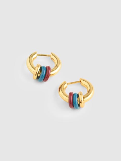 Madewell Triple-Ring Huggie Hoop Earrings