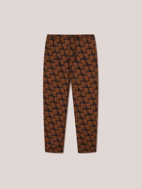 Nanushka JAIN - Winter shirting pants - Art nouveau tan/black
