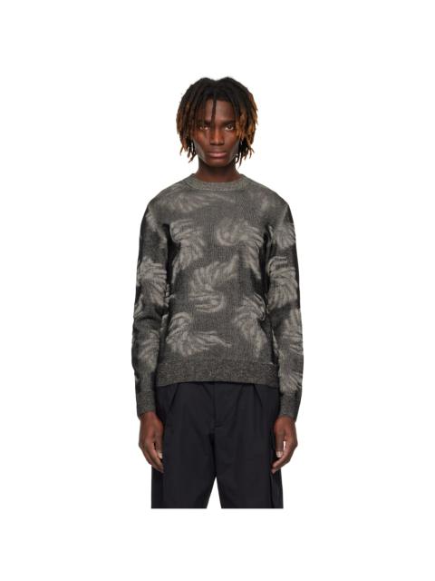 Dries Van Noten Black Zip-Up Sweater | REVERSIBLE