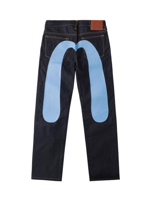 EVISU Light Blue Daicock Print Jeans #2020