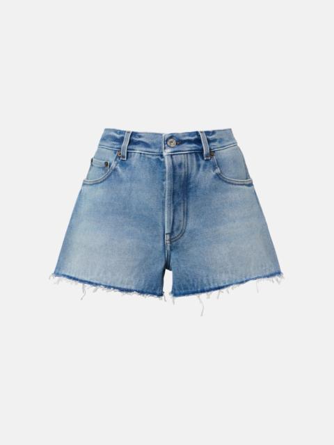 Miu Miu Frayed denim shorts