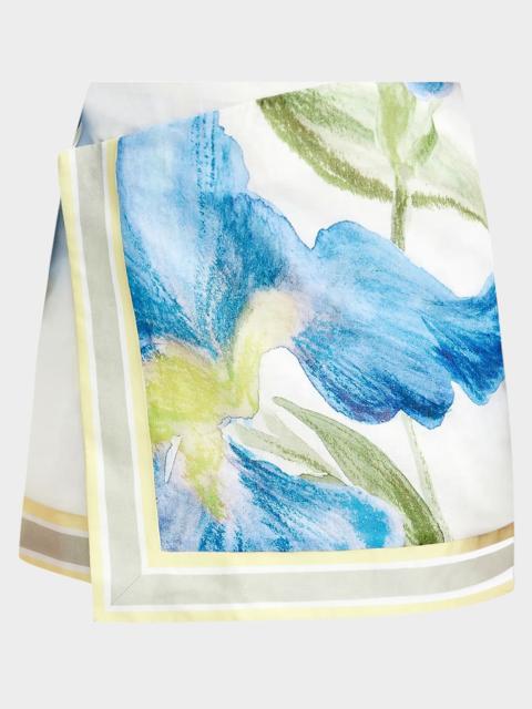 SIGNIFICANT OTHER Tess Floral Wrap Skirt