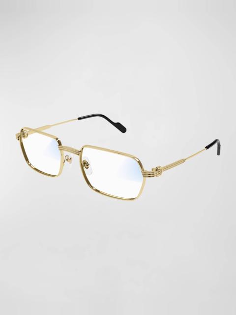 Cartier Men's Metal Rectangle Transition Sunglasses