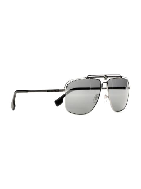 VERSACE Versace Square Sunglasses Silver (VE2242-10016G)