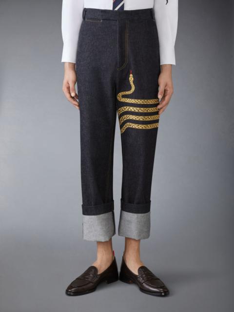 Thom Browne LUNAR NEW YEAR STRAIGHT LEG TROUSER