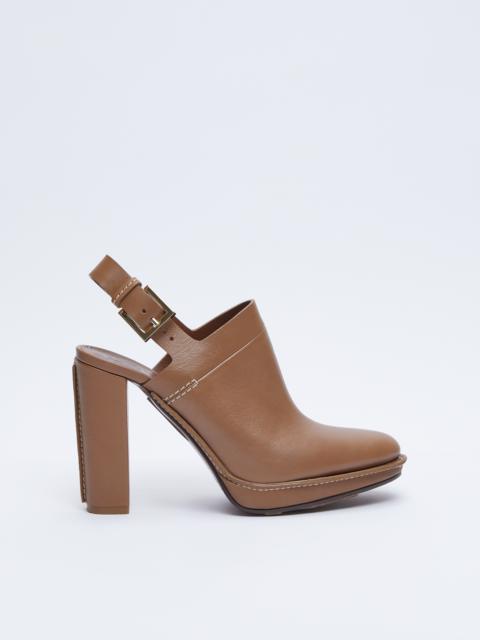 Max Mara CLOS Leather mules