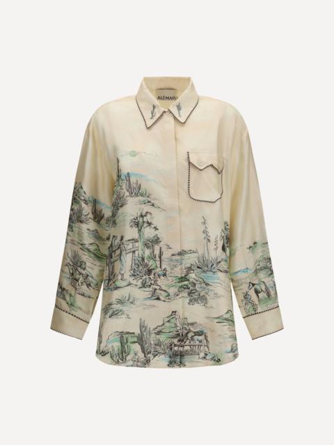 ALÉMAIS Scout silk twill Shirt