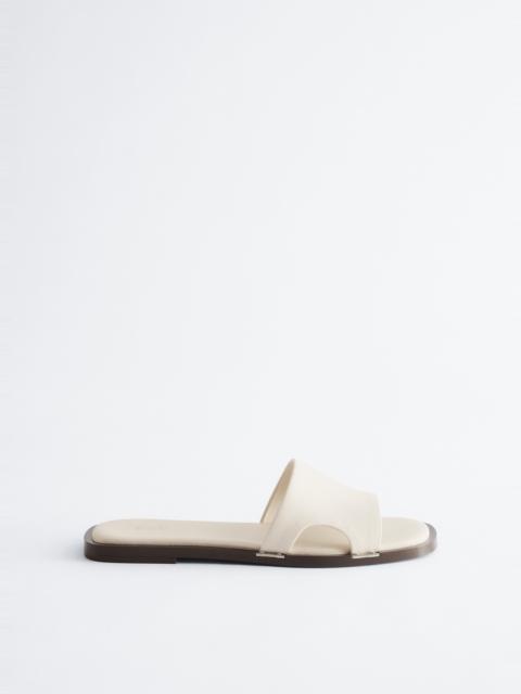 & Other Stories Metal-Detail Leather Slides
