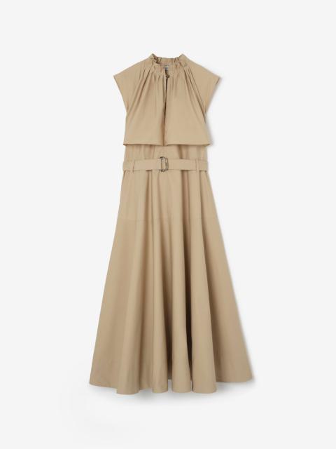 Burberry Cotton Poplin Midi Dress